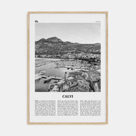 Calvi Travel B&W Poster