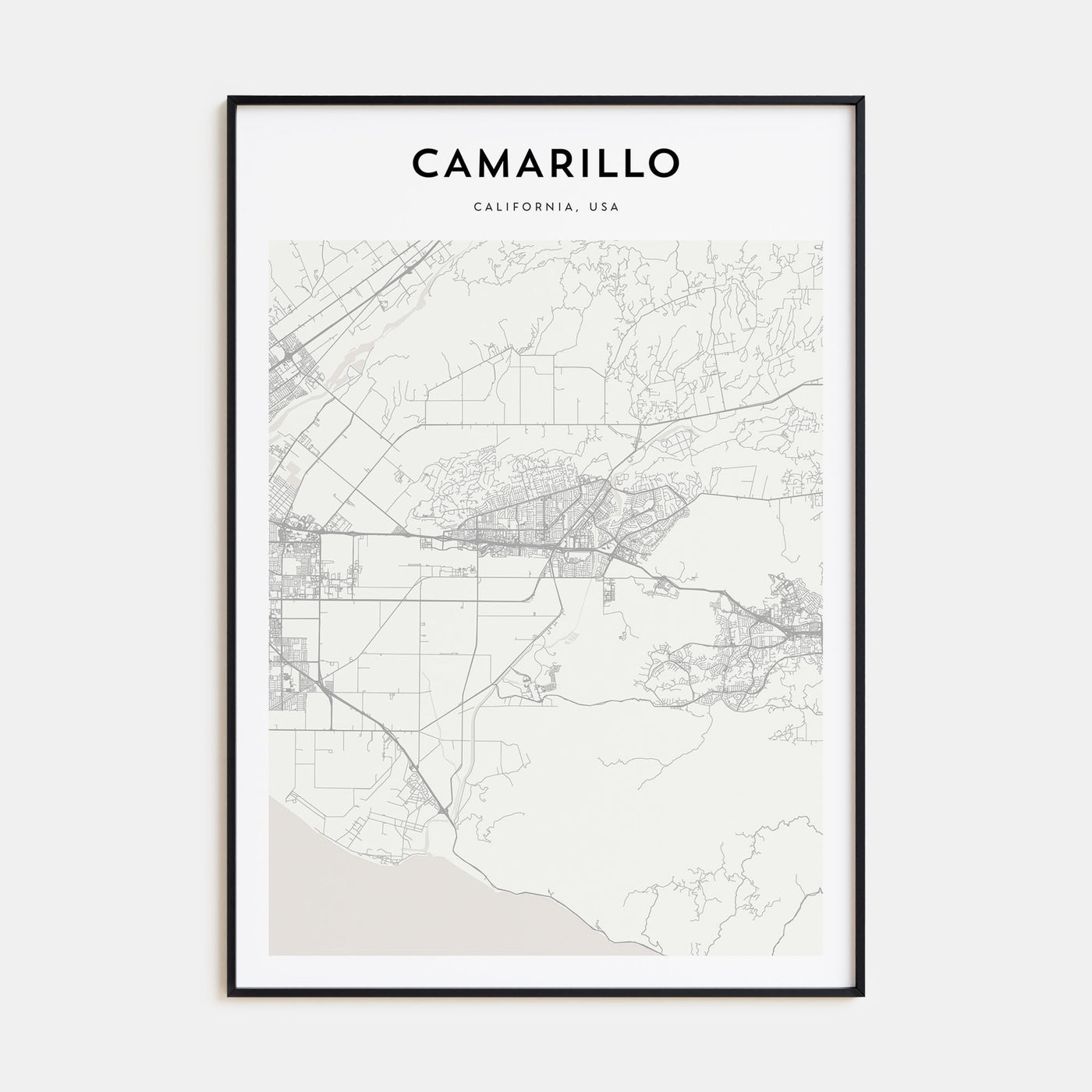 Camarillo Map Portrait Poster