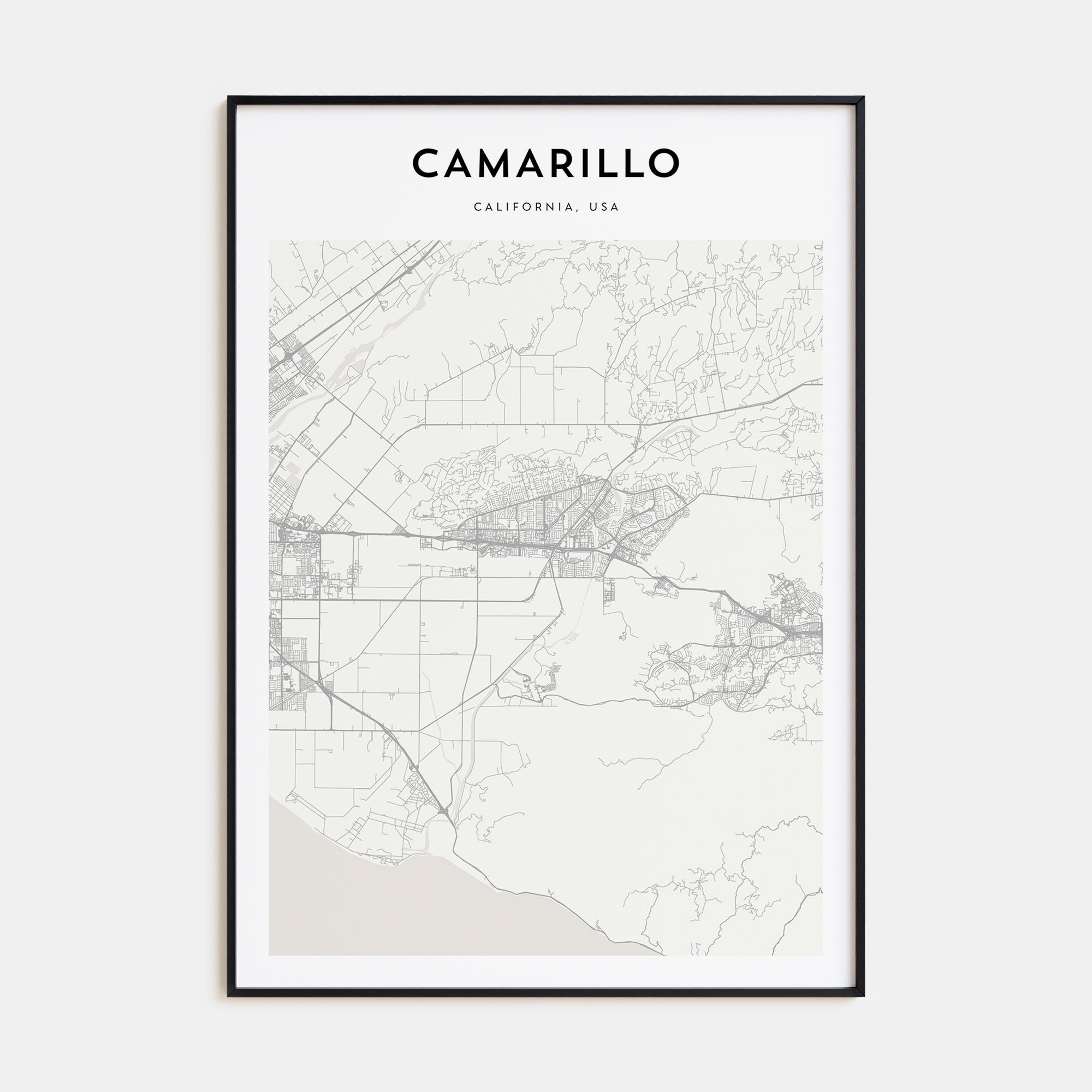 Camarillo Map Portrait Poster
