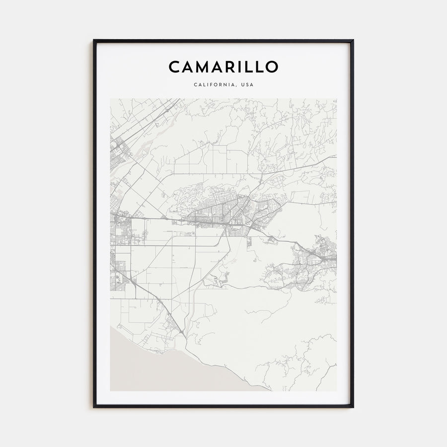 Camarillo Map Portrait Poster