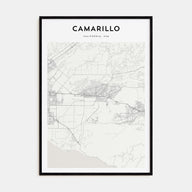Camarillo Map Portrait Poster