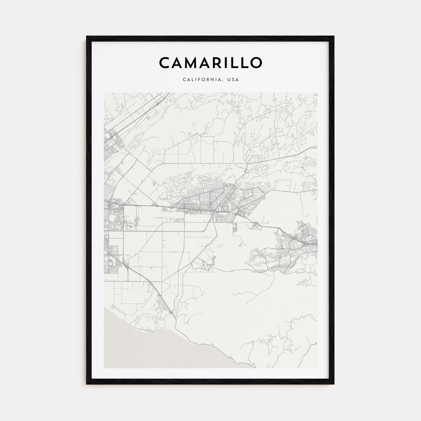 Camarillo Map Portrait Poster