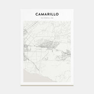 Camarillo Map Portrait Poster
