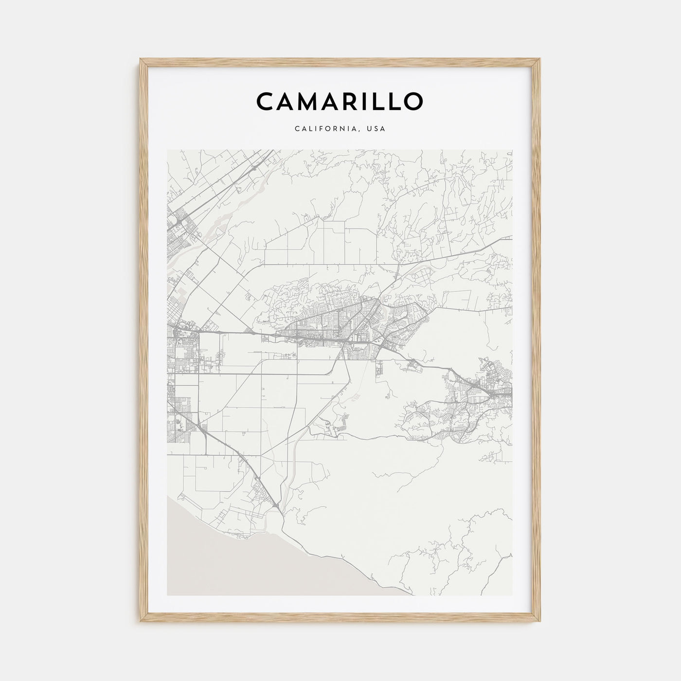Camarillo Map Portrait Poster