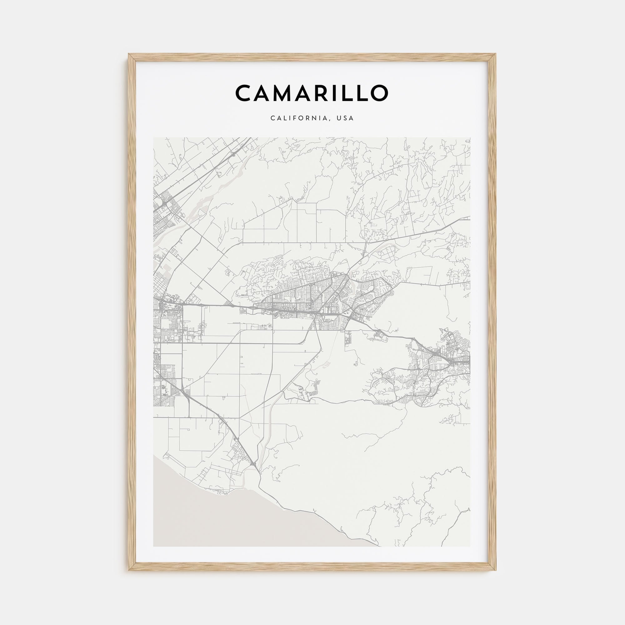 Camarillo Map Portrait Poster