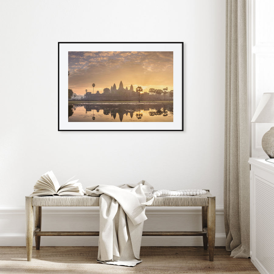 Cambodia Landscape Color Poster