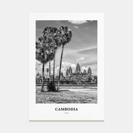 Cambodia Portrait B&W No 2 Poster