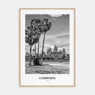 Cambodia Portrait B&W No 2 Poster