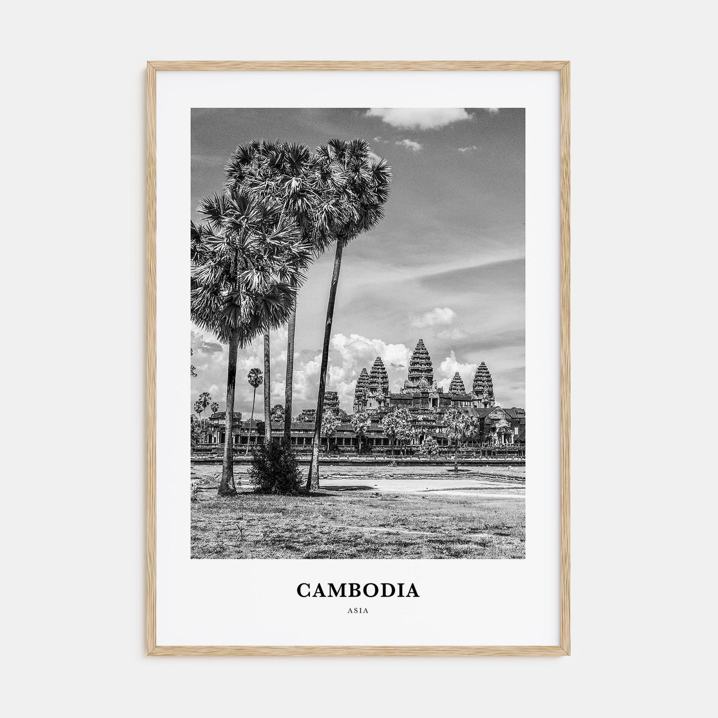 Cambodia Portrait B&W No 2 Poster