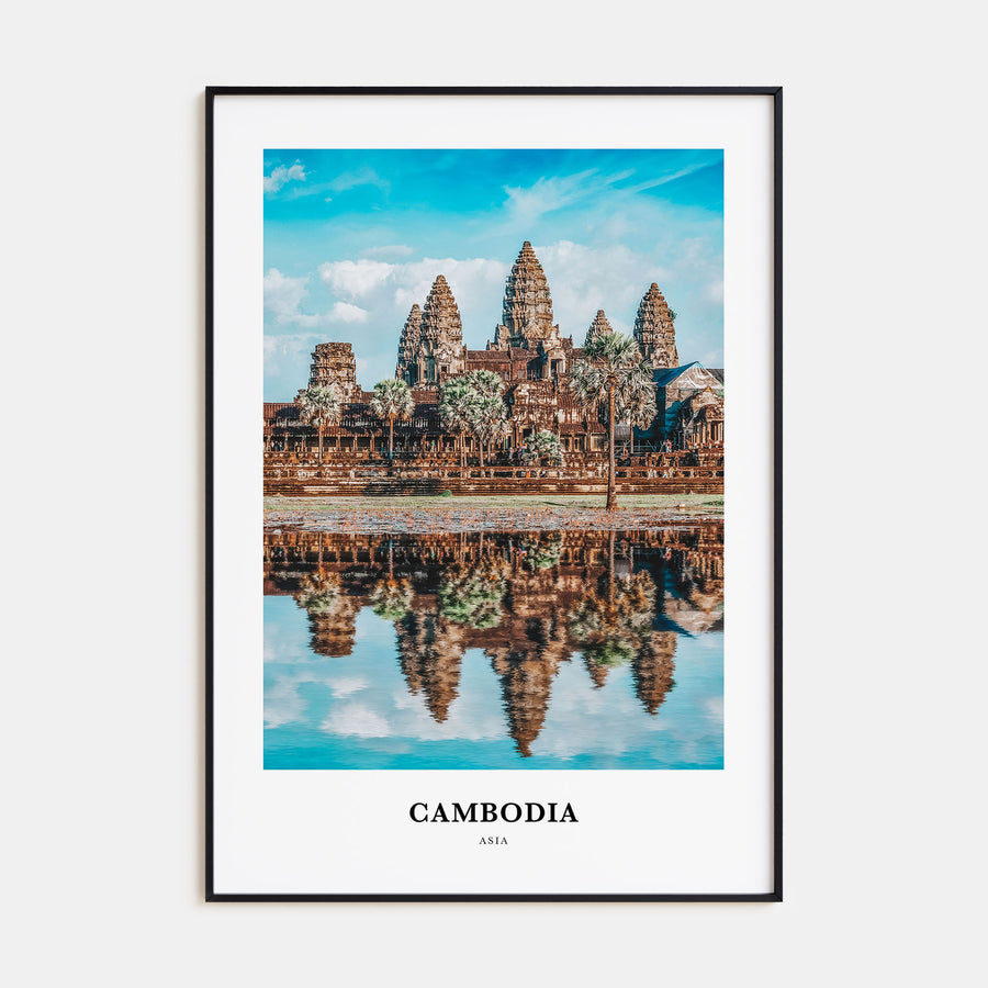 Cambodia Portrait Color Poster