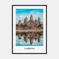 Cambodia Portrait Color Poster