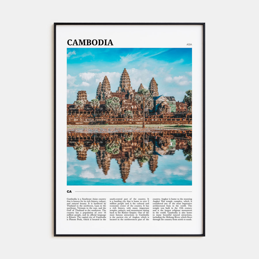 Cambodia Travel Color Poster
