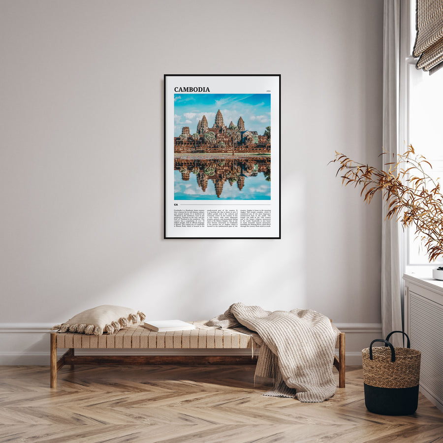 Cambodia Travel Color Poster