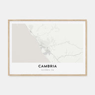 Cambria Map Landscape Poster