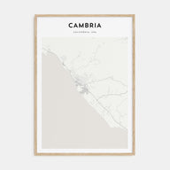 Cambria Map Portrait Poster