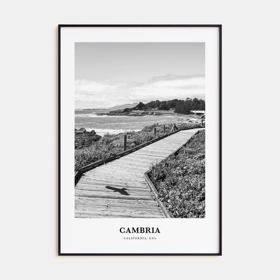 Cambria Portrait B&W Poster
