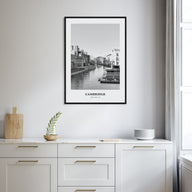 Cambridge, England Portrait B&W Poster