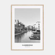 Cambridge, England Portrait B&W Poster
