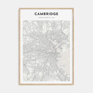 Cambridge, Massachusetts Map Portrait Poster