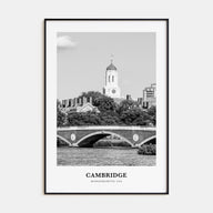Cambridge, Massachusetts Portrait B&W Poster