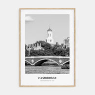 Cambridge, Massachusetts Portrait B&W Poster