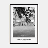 Cambridgeshire Portrait B&W Poster