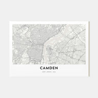 Camden Map Landscape Poster