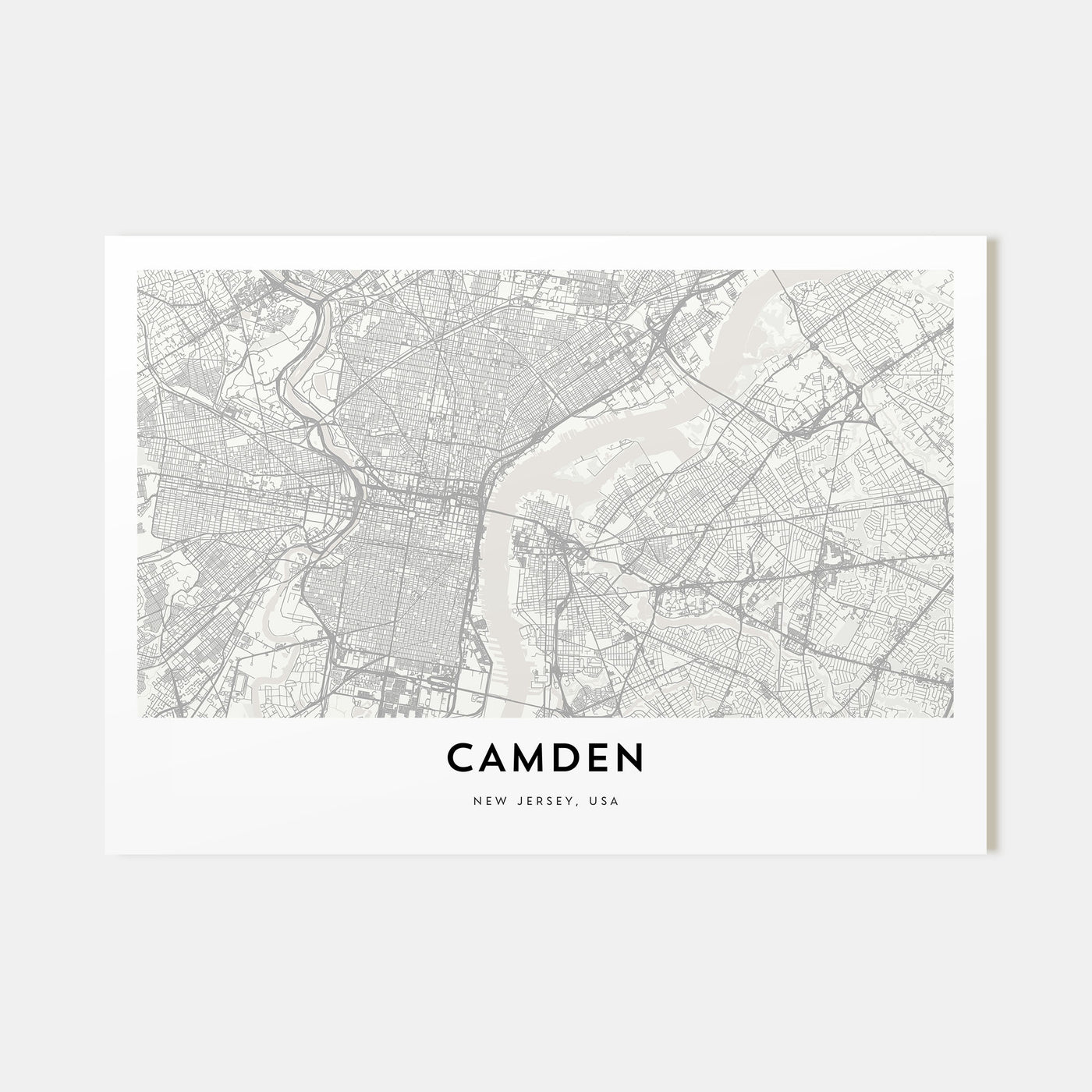 Camden Map Landscape Poster