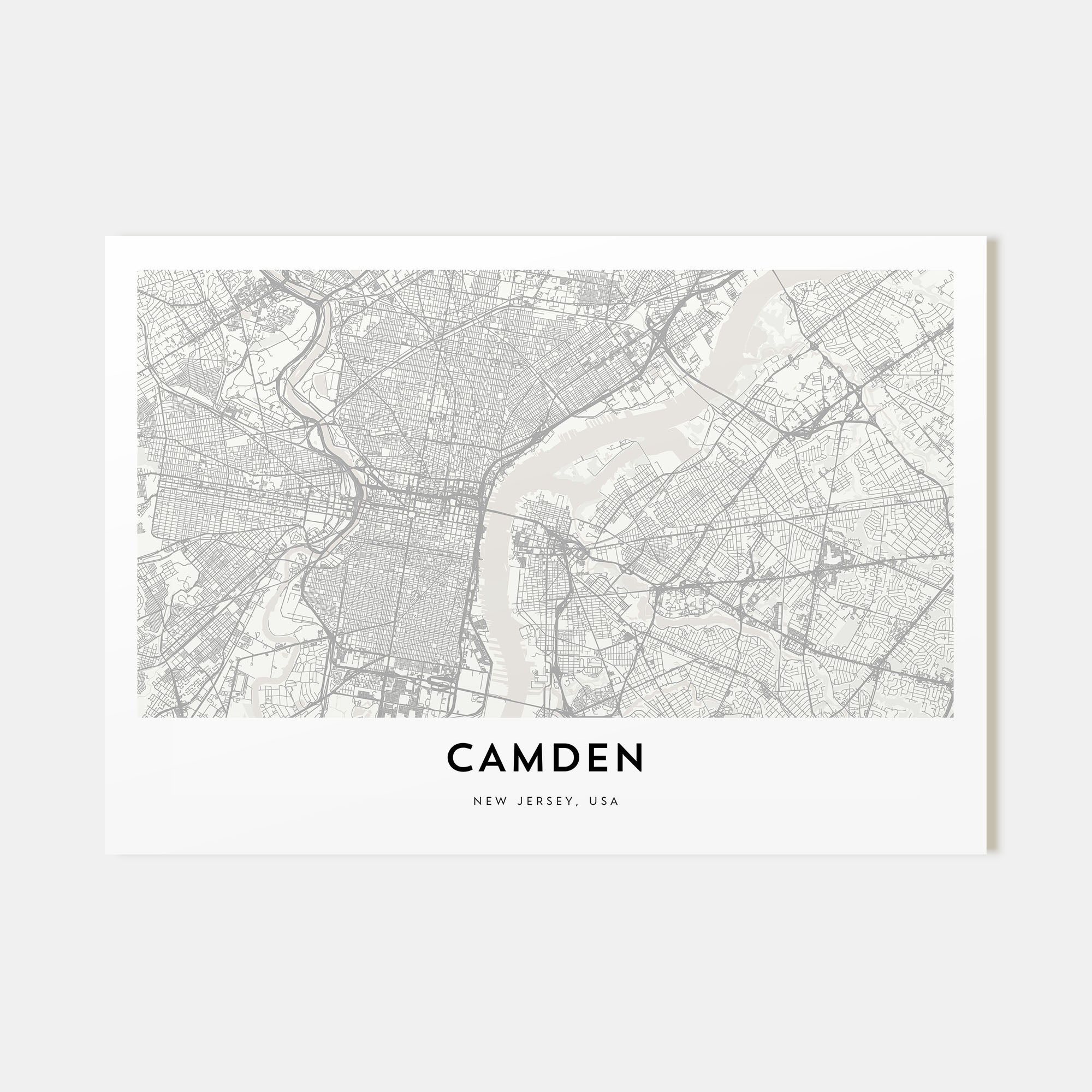 Camden Map Landscape Poster