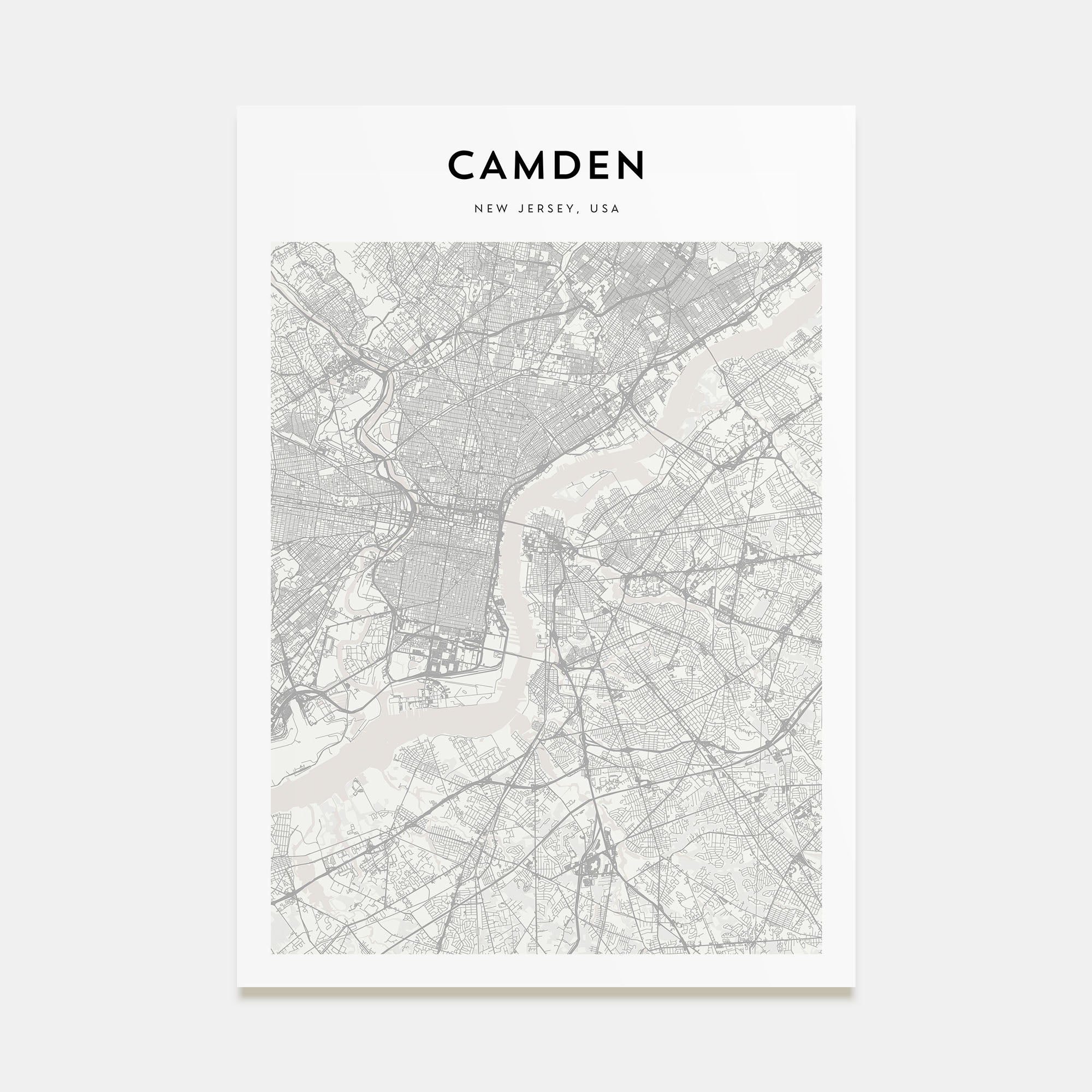 Camden Map Portrait Poster
