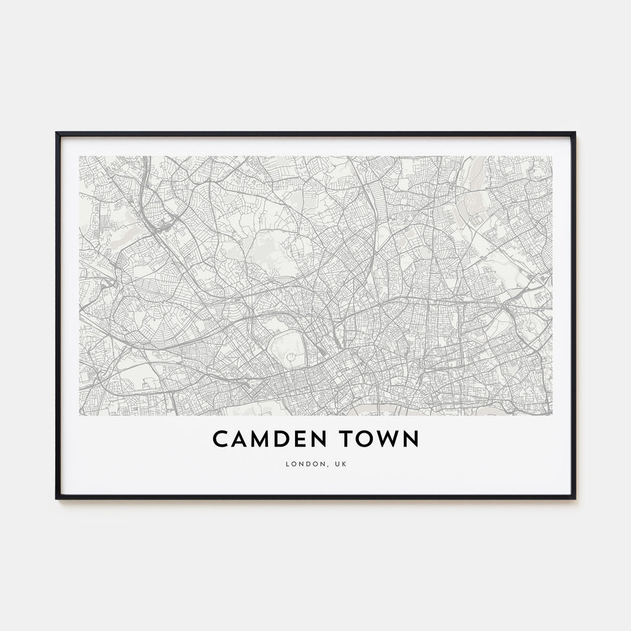Camden Town Map Landscape Poster
