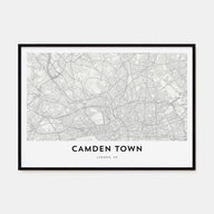 Camden Town Map Landscape Poster