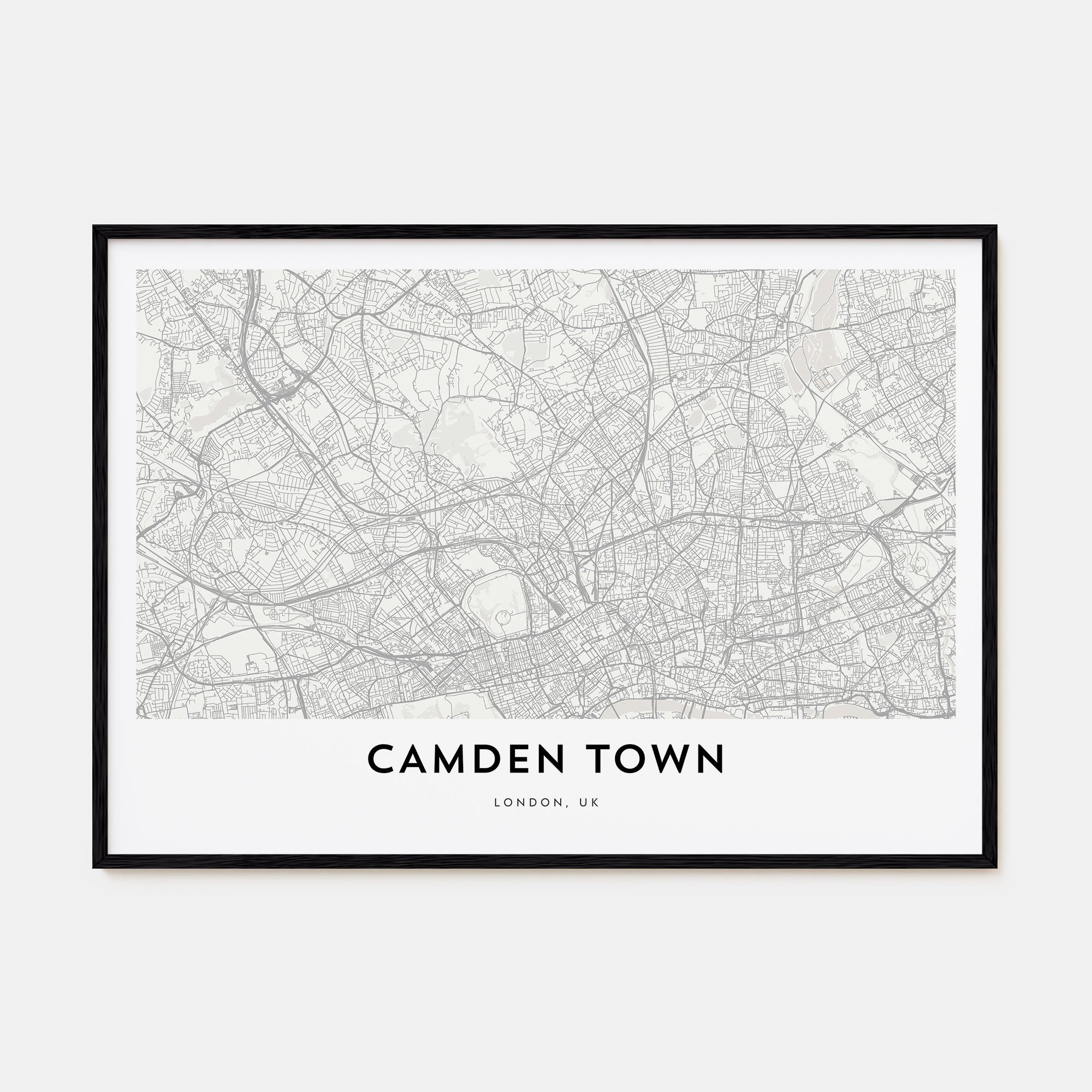 Camden Town Map Landscape Poster