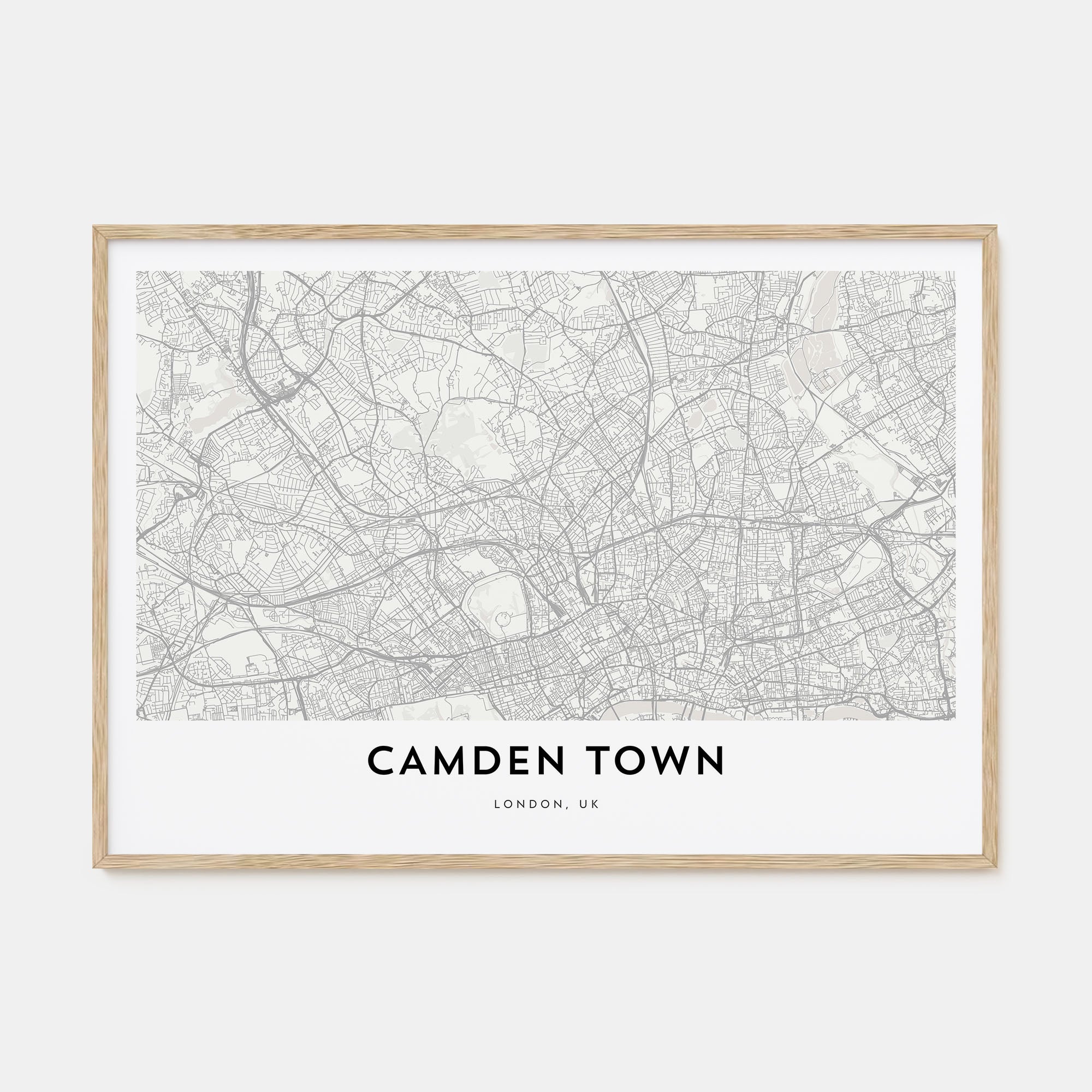 Camden Town Map Landscape Poster