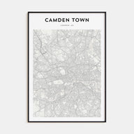 Camden Town Map Portrait Poster