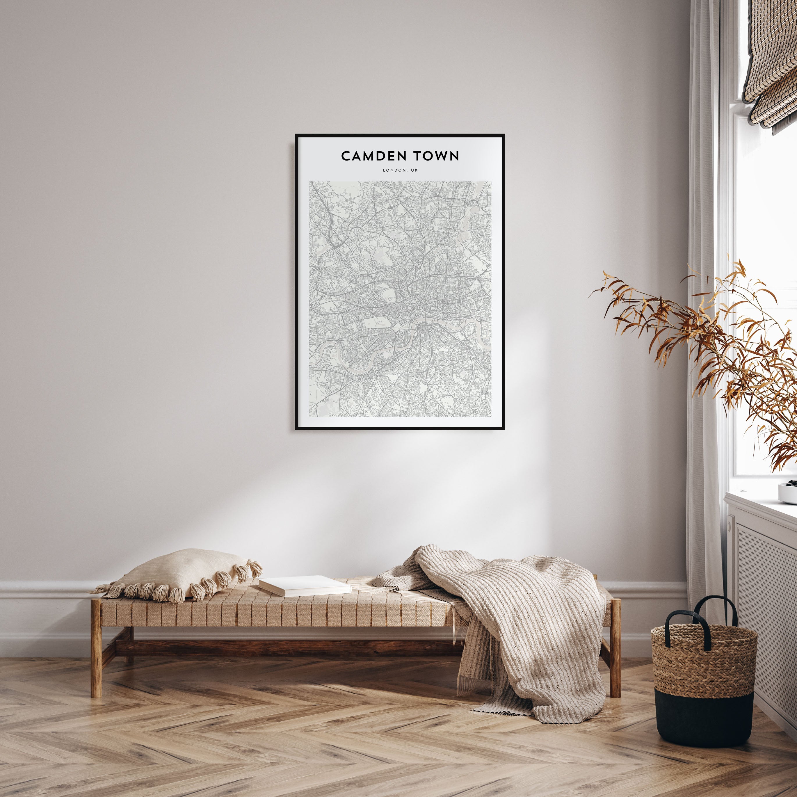 Camden Town Map Portrait Poster