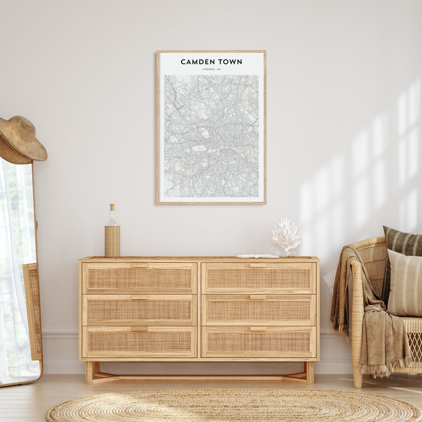 Camden Town Map Portrait Poster