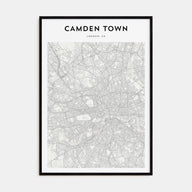 Camden Town Map Portrait Poster