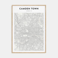 Camden Town Map Portrait Poster