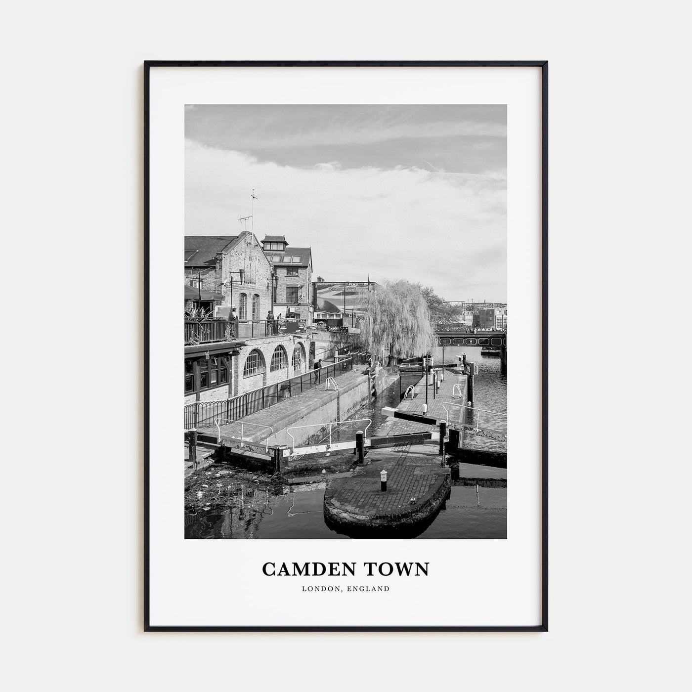 Camden Town Portrait B&W Poster