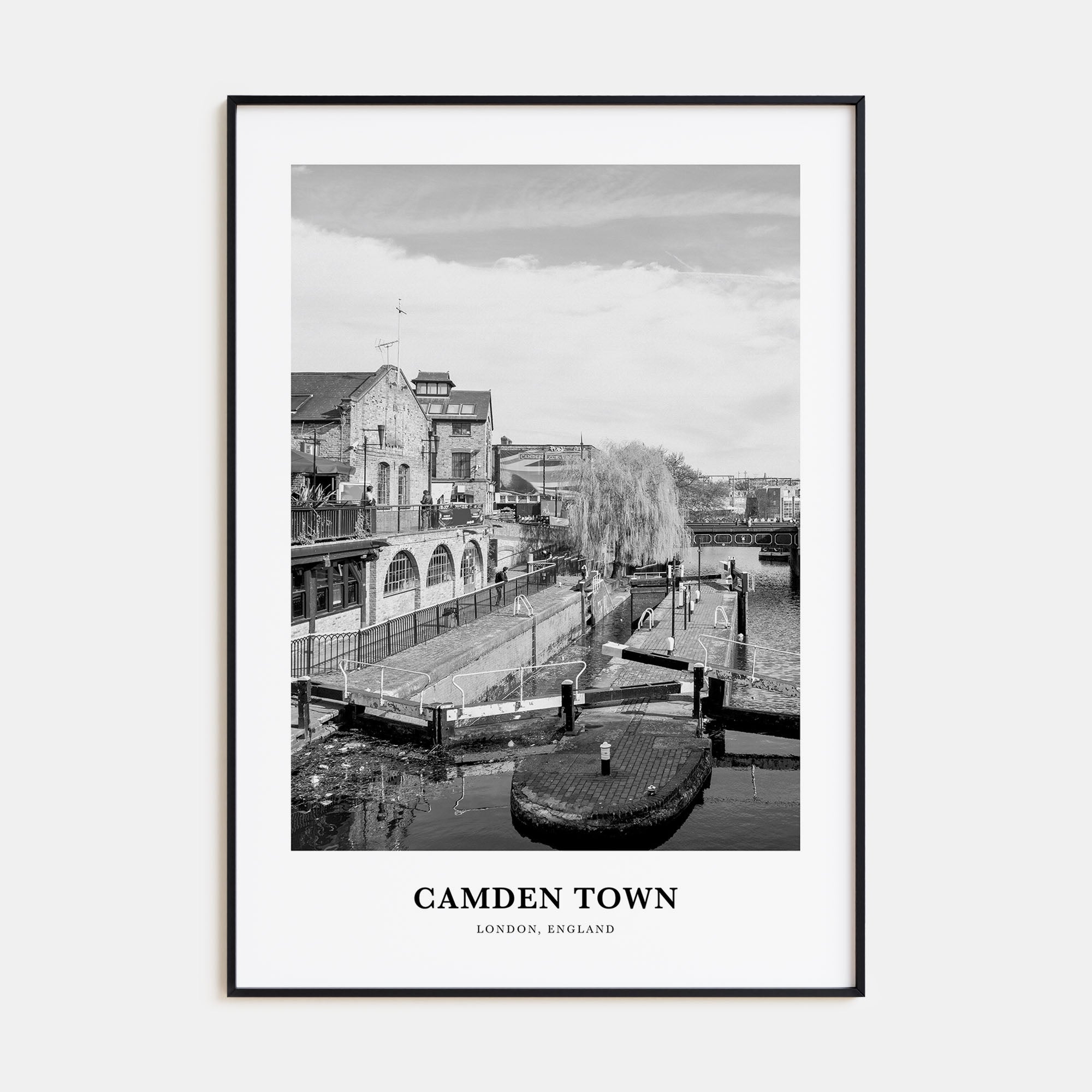 Camden Town Portrait B&W Poster