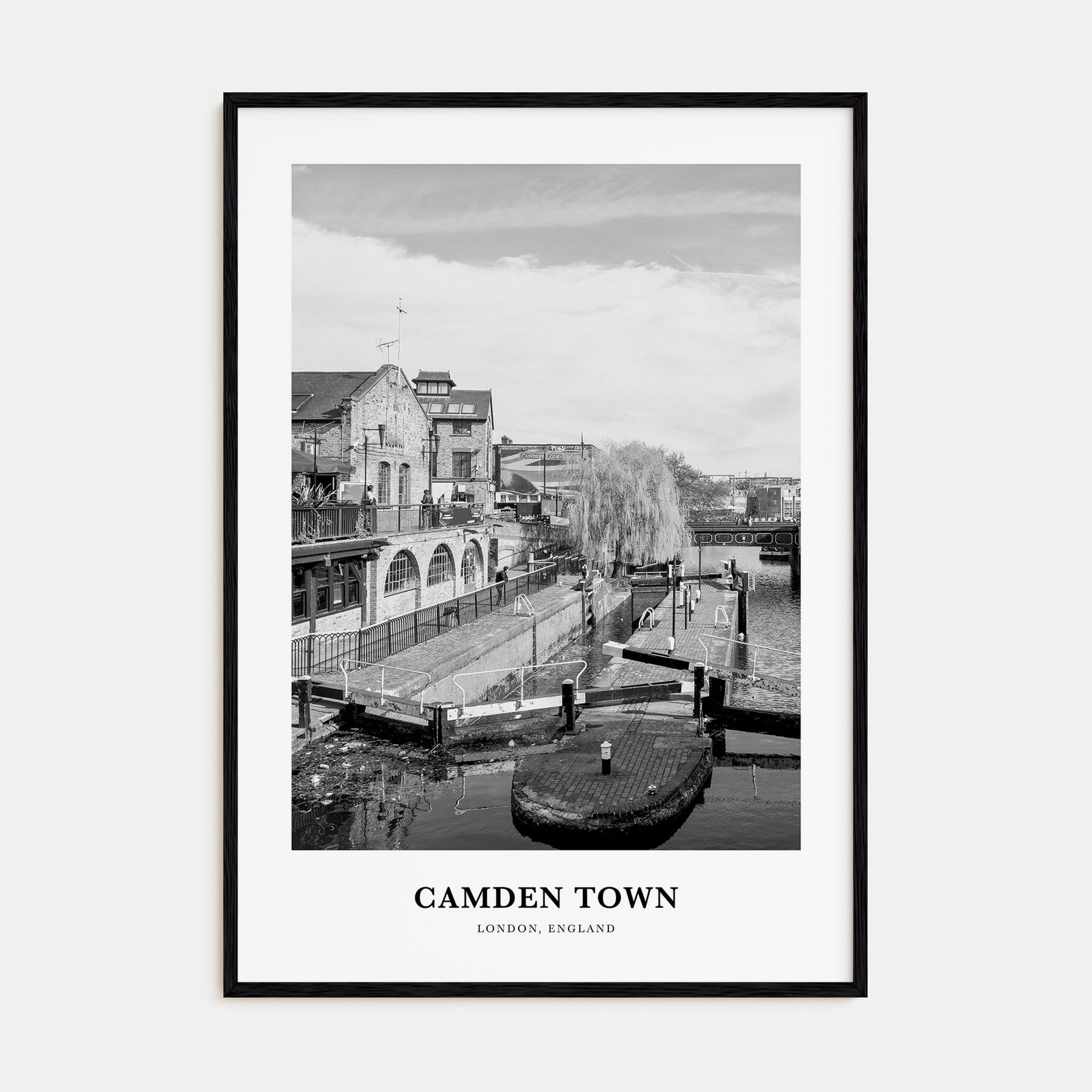Camden Town Portrait B&W Poster