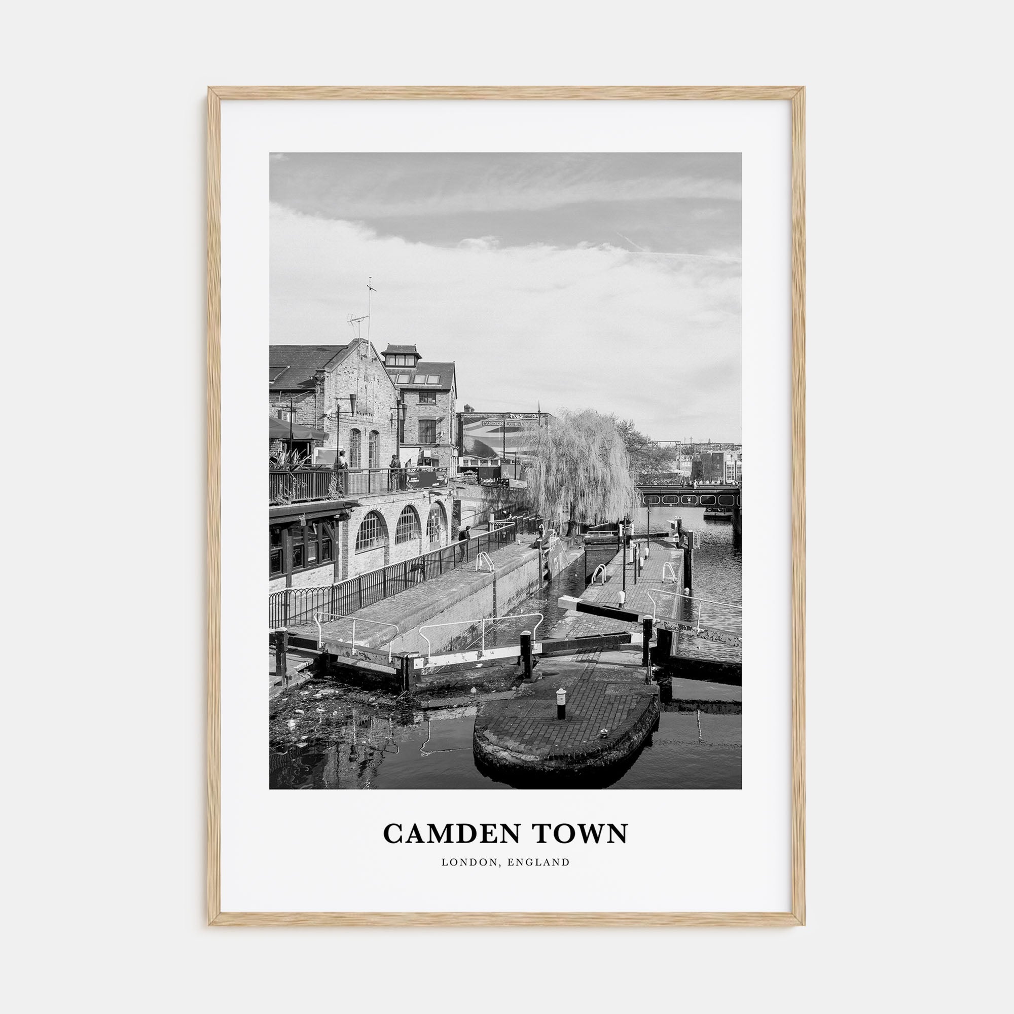 Camden Town Portrait B&W Poster