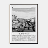 Camden Town Travel B&W Poster