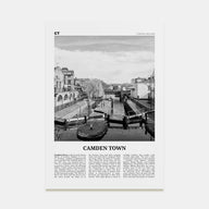 Camden Town Travel B&W Poster