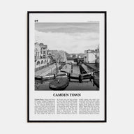 Camden Town Travel B&W Poster