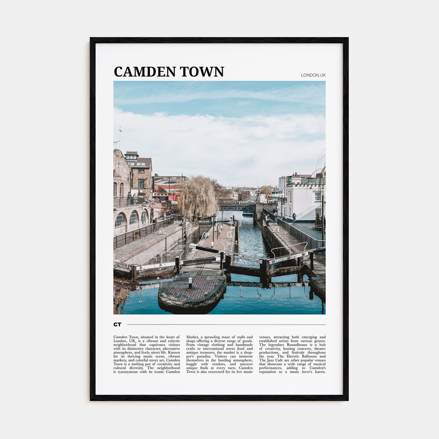 Camden Town Travel Color Poster