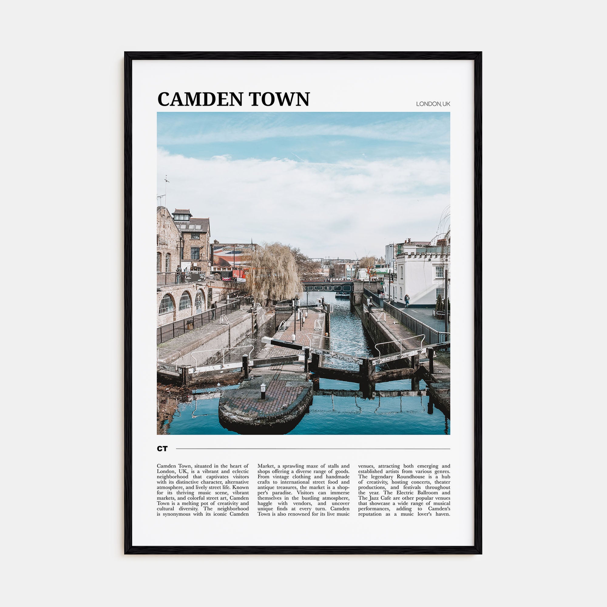 Camden Town Travel Color Poster