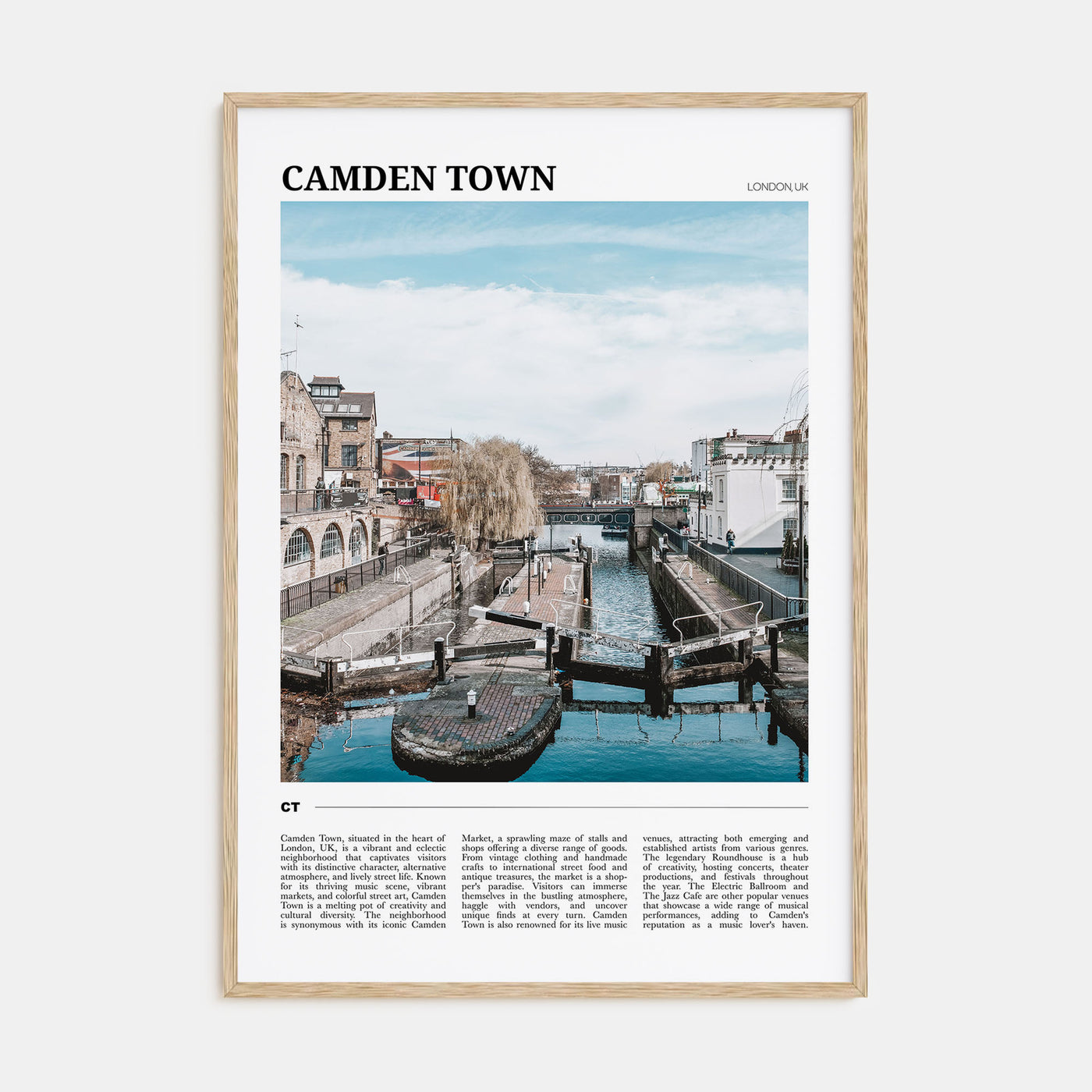 Camden Town Travel Color Poster