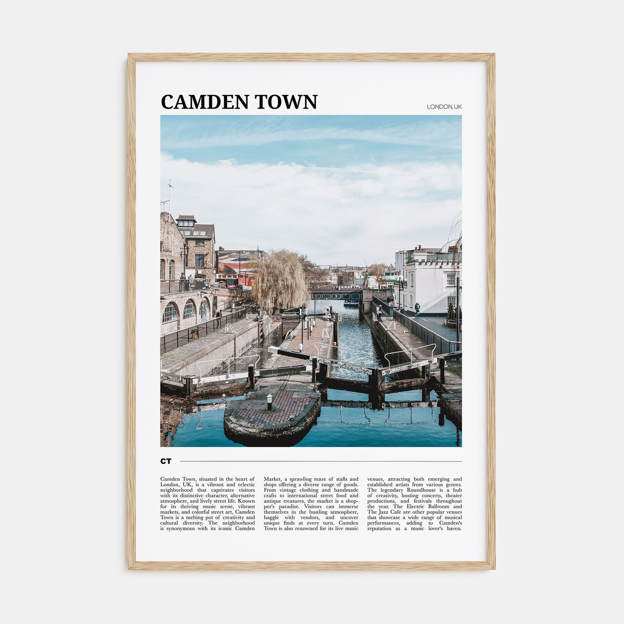 Camden Town Travel Color Poster